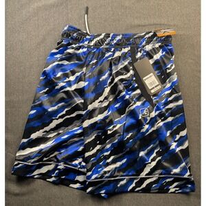 AND1 Boys Active Basketball Shorts Small Blue Black White‎ Athletic